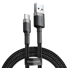Baseus Cafule 20 USB Type-C Cable 3m - High-Speed, Durable, Black - Perfect for Fast Charging and Data Transfer (Model No: 69531
